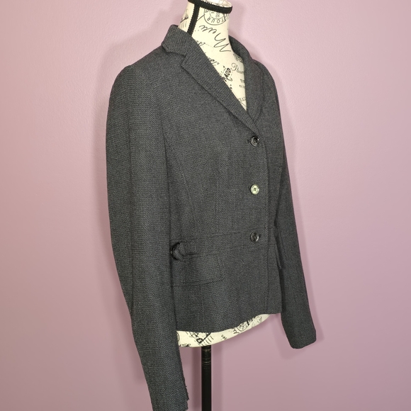 Calvin Klein Charcoal Gray Blazer Career Classy 10 - Picture 8 of 12